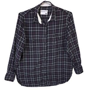 Rag & Bone Shirt Womens XS Plaid Side Pockets Roll Tab Long Sleeve Button Up Top